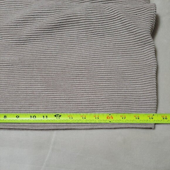 Aritzia Wilfred sz M-L Campanule Silk Cashmere Cotton Sweater Dress Grey Beige - Picture 11 of 15